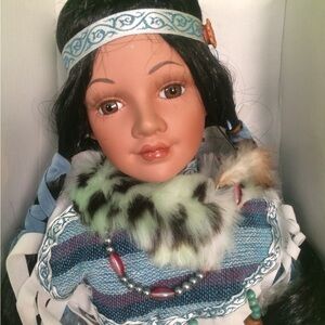 Porcelain doll 24inches with certificate of certification